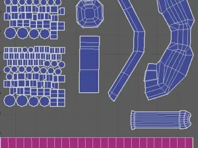 Low poly Tank Low-poly 3D model