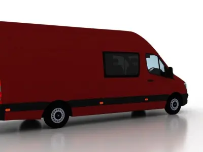Mercedes Benz Sprinter L4H3 2015 Crew Van UK 3D model