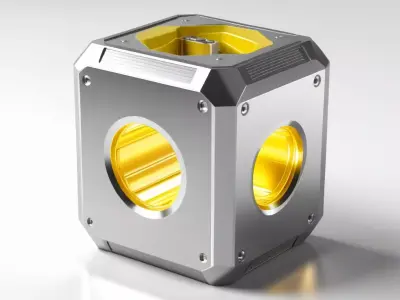 SciFi Industrial Energy Cube Module 3D model
