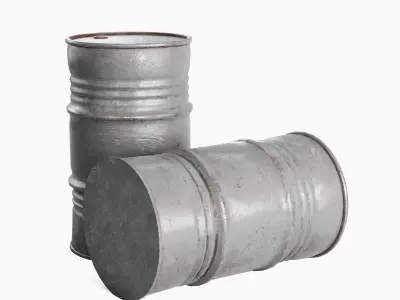 Industrial Barrel 05 Low-poly 3D model