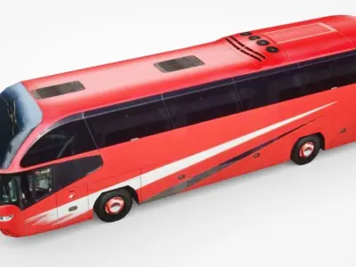2019 Neoplan Cityliner Low-poly 3D model