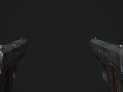 Small Weapon Pack vol 01 - Low Poly Game Ready