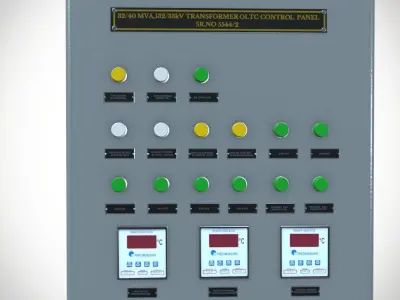 Heavy duty fuse Low-poly 3D model