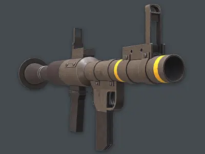 Rocket Launcher Game Ready 1   Low-poly 3D model