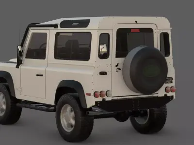 1997 Land Rover Defender 90 3D Model  The Ultimate Off-Road 3D model