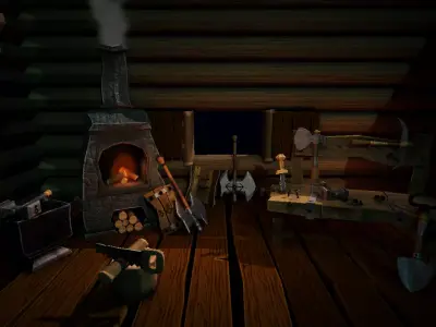 Low poly Cartoon Dwarf Tool Pack Low-poly 3D model