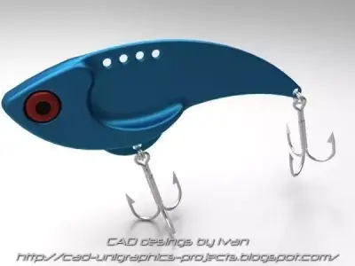 Fish Lures Binsky Free 3D model