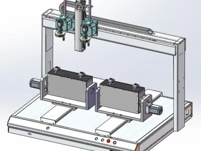 Appearance testing equipment for injection molding parts 3D model
