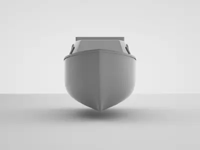 Lifeboat - Type 9 - Boat Davit - Warship 3D model