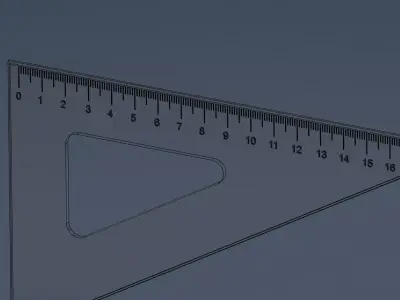 Meet the SetSquare Free low-poly 3D model