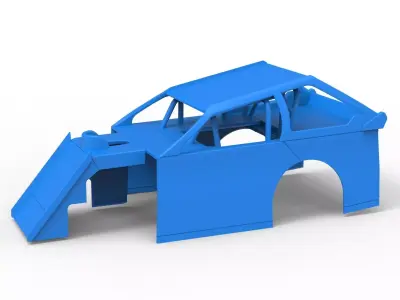 Shell of Mod Lite Race car Version 2 Scale 1 to 25 3D print model