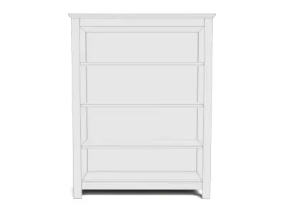 country bookcase Low-poly 3D model