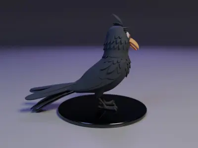 the crow 3D print model