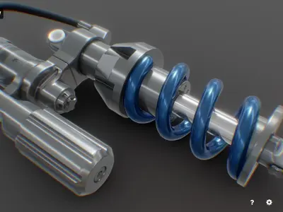 Damper  -  Photorealistic PBR 3D model