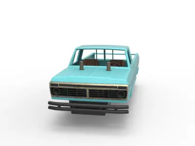 Top part of Mud truck Scale 1 to 25 3D print model