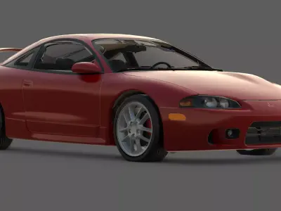 1995 Honda Integra Type R 3D Model  The FWD Perfection  3D model