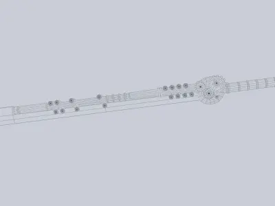 Steampunk blade Low-poly 3D model buy