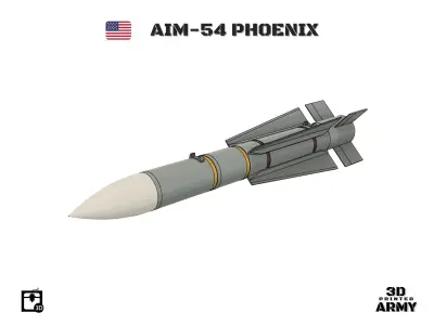 AIM-54 PHOENIX - 3D printed Missile for aeromodelling  3D print model
