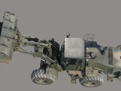 A real tractor 3D model