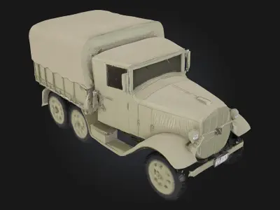 Vintage Truck Classic  Timeless Utility with Retro Flair 3D model
