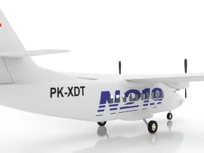Indonesian Aerospace N-219 3D model