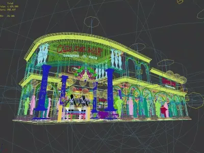 Exhibition - Area - 7X16-3DMAX2009-048 3D model