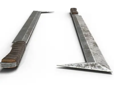 Uruk-hai sword Low-poly 3D model