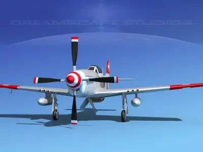 P-51D Mustang Swiss Air Force 3D model