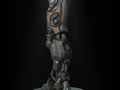 Scfi Robot Foot Free low-poly 3D model