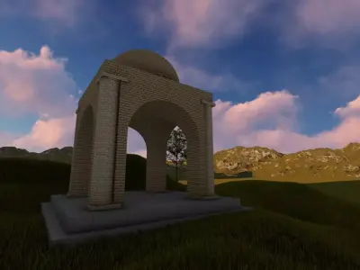 chahar taghi  3D model