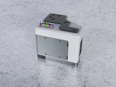 Part mechanical crates 3D model