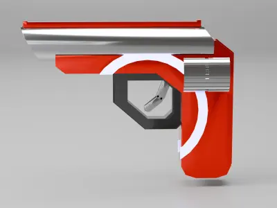 Futuristic Handgun Concept Free low-poly 3D model