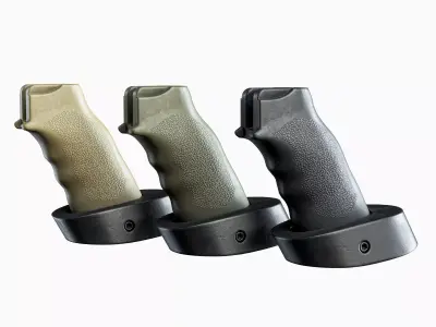 AR15 Tactical Pistol grip ERGO PSG Low-poly 3D model