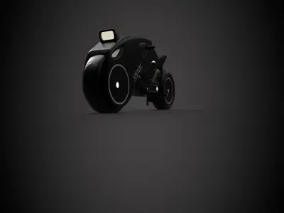 Motorcycle futuristic electric bike Free low-poly 3D model