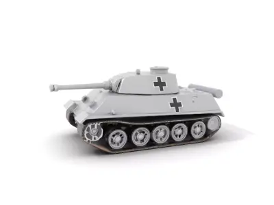 Gray Panther Tank model pack Low-poly 3D model
