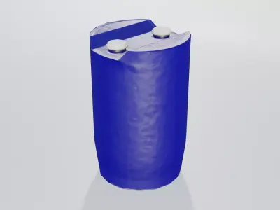 Plastic Tight Head Drum  01 60L Low-poly 3D model