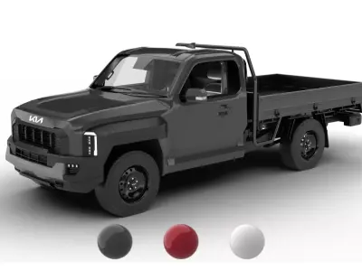 Kia Tasman Single Cab Chassis 2026 3d model 3D model