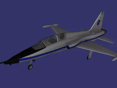 Northrop T-38 Talon Free low-poly 3D model