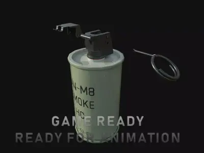 ANM8 Smoke Grenade Low-poly 3D model