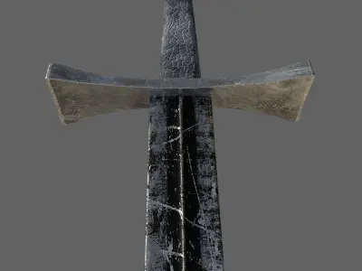 LongSword sword Low-poly 3D model