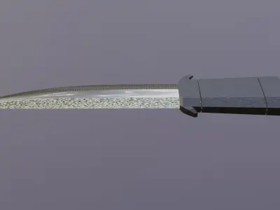 Squad knife  Low-poly 3D model
