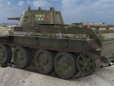 Tank BT 7 Arnold 3D model