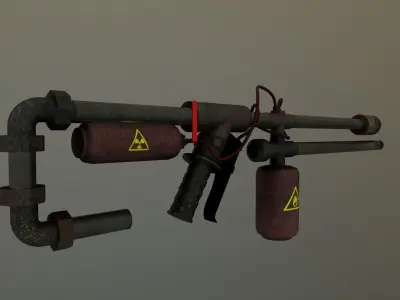 Flame Thrower Free low-poly 3D model purchase