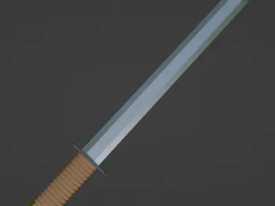 Low-poly Sword 3D model