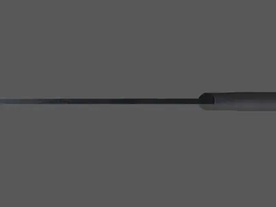 Machete knife Low-poly 3D model