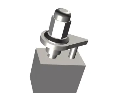 BIG RIG Wheel Lug Nut with Torque flag 3D print model