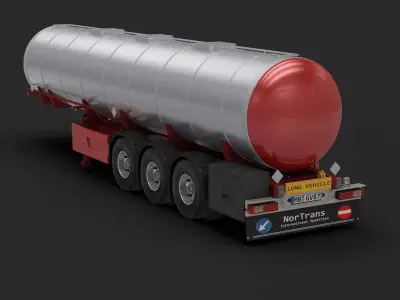 Tank Truck Trailer 3D model