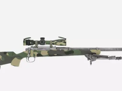 m24 sniper riffle Low-poly 3D model