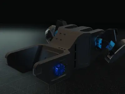 mechanical robotic part 2 3D model
