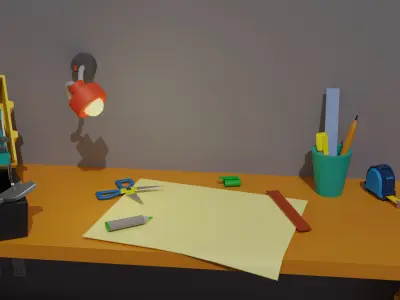 Workshop Low-poly 3D model get